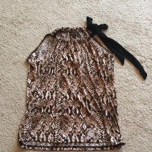 Animal print tank top